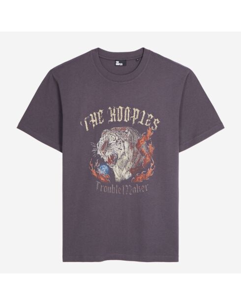 T-shirt avec sérigraphie gris