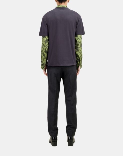 T-shirt avec sérigraphie gris