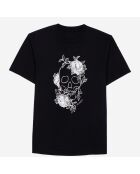 T-shirt avec sérigraphie noir délavé