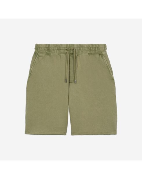Short en coton vert clair