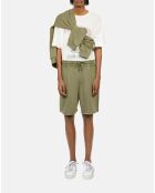 Short en coton vert clair