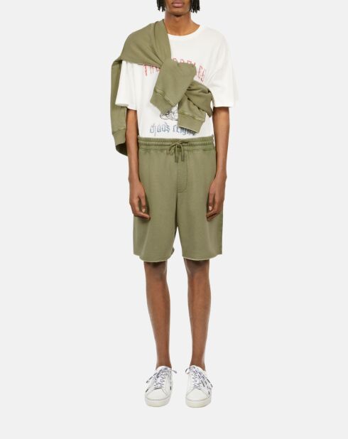 Short en coton vert clair