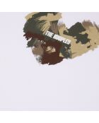 T-shirt avec sérigraphie cœur camo blanc