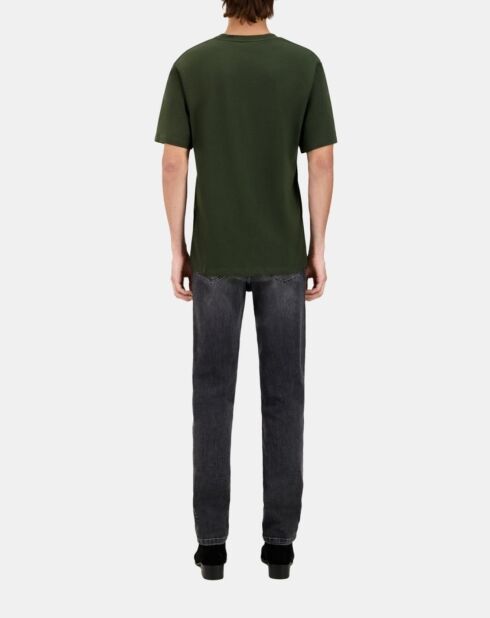 T-shirt avec sérigraphie vert foncé