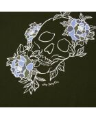 T-shirt avec sérigraphie vert foncé