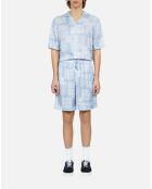 Short imprimé bleu ciel