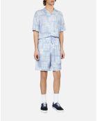Short imprimé bleu ciel