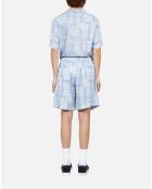 Short imprimé bleu ciel