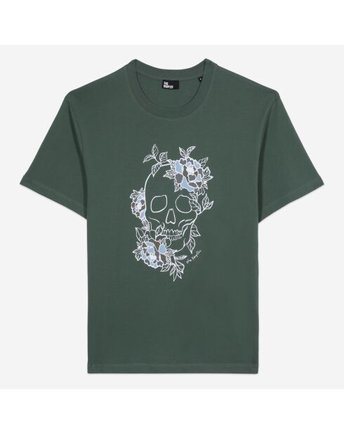 T-shirt avec sérigraphie vert