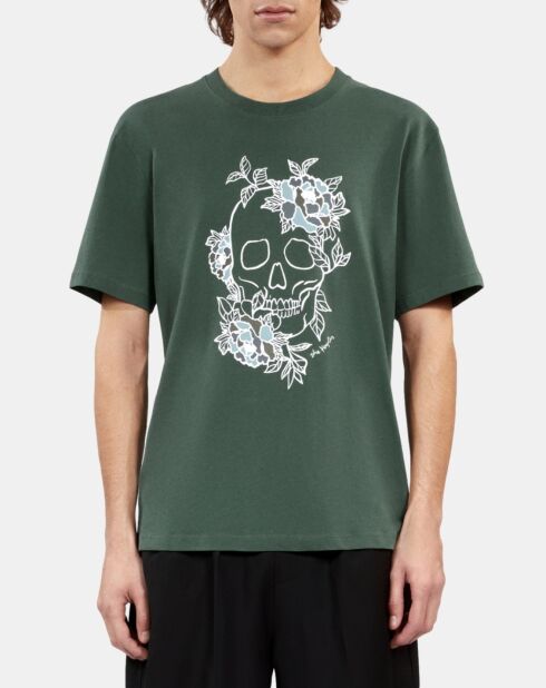 T-shirt avec sérigraphie vert