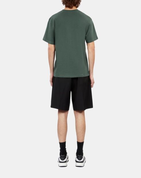 T-shirt avec sérigraphie vert