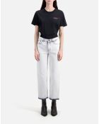 Jean  décoloré droit blanc de javel