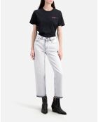 Jean  décoloré droit blanc de javel