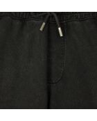 Short en coton noir délavé