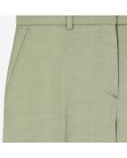 Pantalon tailleur en lin vert clair