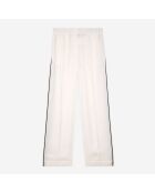 Pantalon effet python blanc