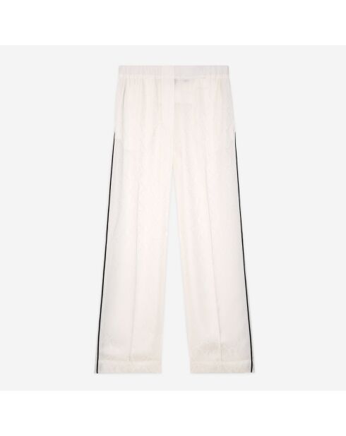 Pantalon effet python blanc
