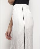 Pantalon effet python blanc