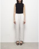Pantalon effet python blanc