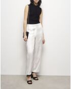 Pantalon effet python blanc