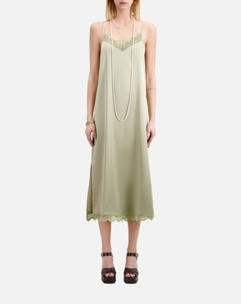 Robe nuisette longue vert clair