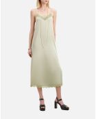 Robe nuisette longue vert clair