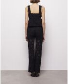 Pantalon en broderie Anglaise noir