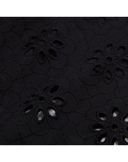 Pantalon en broderie Anglaise noir