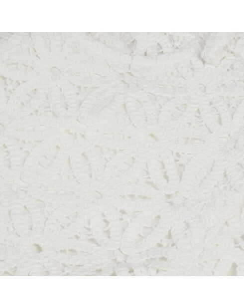 Short en guipure blanc