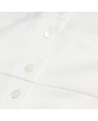 Robe longue écrue avec boutonnage