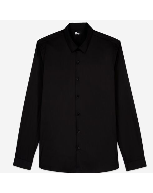 Chemise en popeline noire