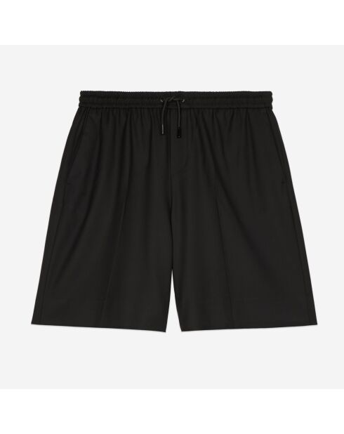 Bermuda en laine noir
