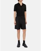 Bermuda en laine noir