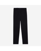 Pantalon tailleur avec gros grain noir