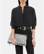 Pantalon tailleur avec gros grain noir