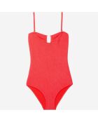 Maillot de bain The Kooples x Luz une pièce bustier rouge