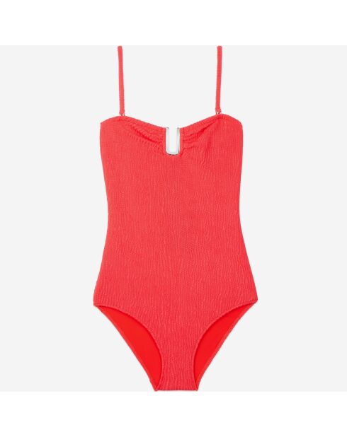 Maillot de bain The Kooples x Luz une pièce bustier rouge