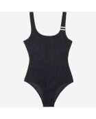 Maillot de bain The Kooples x Luz une pièce bretelles noir