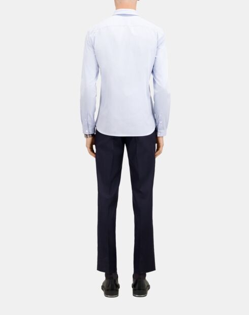 Chemise en smart twill bleu ciel