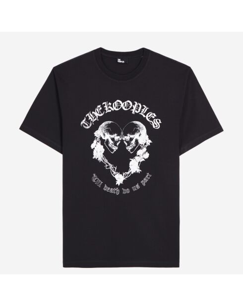 T-shirt avec sérigraphie noir