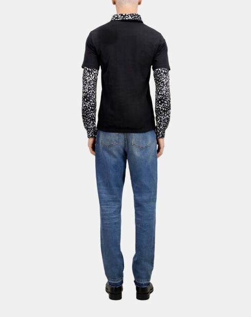 T-shirt avec sérigraphie noir