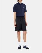 Bermuda en laine bleu marine foncé