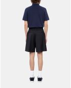 Bermuda en laine bleu marine foncé