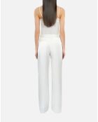 Pantalon tailleur blanc