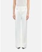 Pantalon tailleur blanc