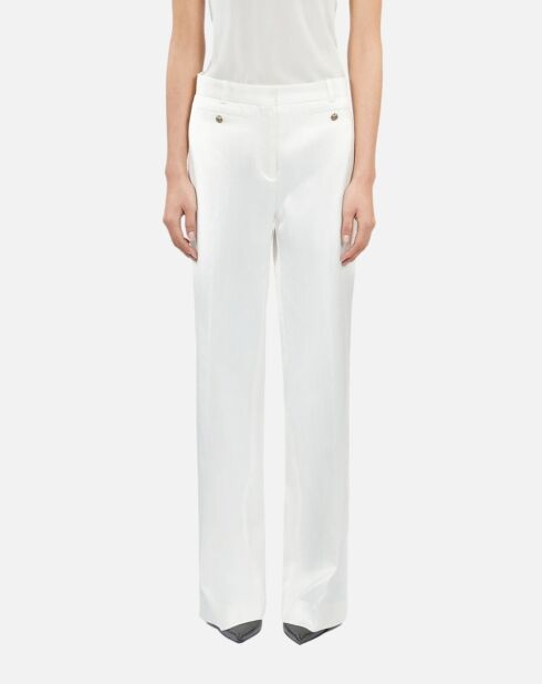 Pantalon tailleur blanc