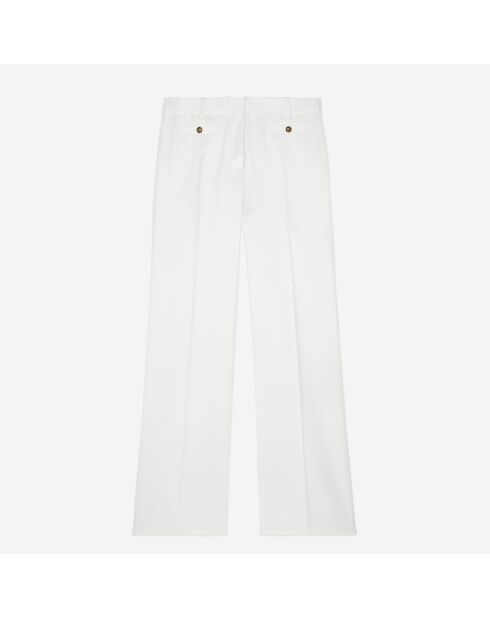 Pantalon tailleur blanc
