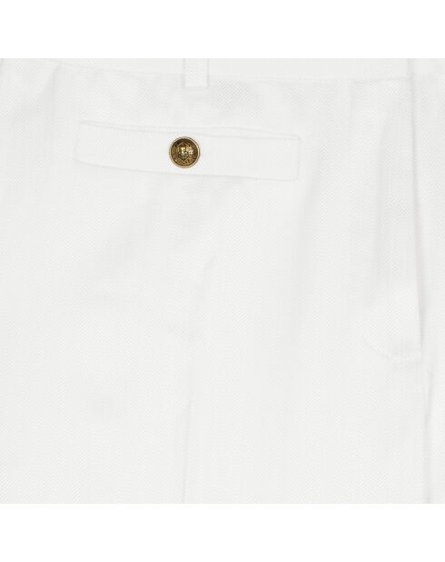 Pantalon tailleur blanc