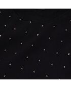 Robe longue avec spikes noire