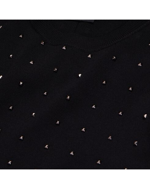 Robe longue avec spikes noire